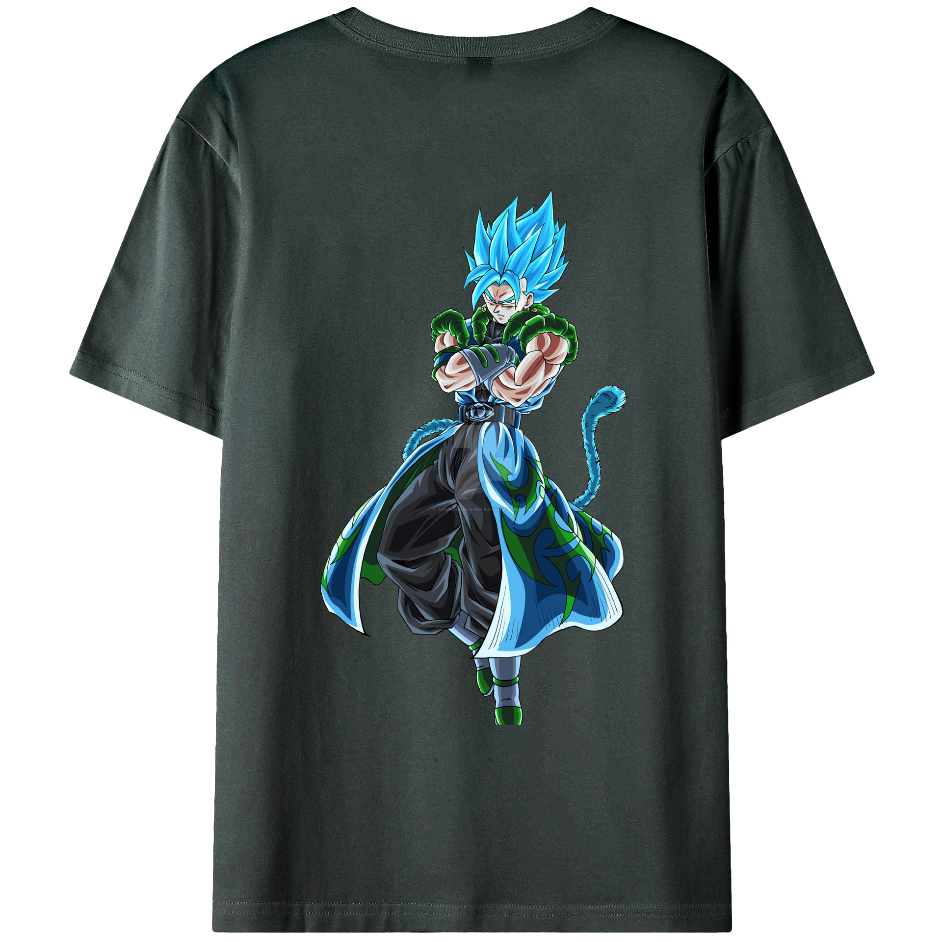 （画像用） ドラゴンボール ベジット DRAGON BALL Vegetto 綿100％ メンズ半袖Tシャツ（バックプリント） 通気性